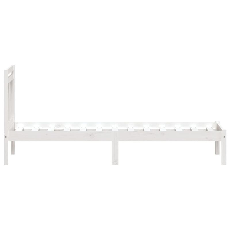 Casa si Gradina - Mobilier - Paturi si accesorii - Paturi - Cadru de pat single, alb, 90x190 cm, lemn masiv - Infinity.ro