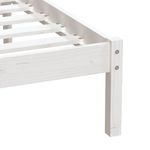 Casa si Gradina - Mobilier - Paturi si accesorii - Paturi - Cadru de pat single, alb, 90x190 cm, lemn masiv - Infinity.ro
