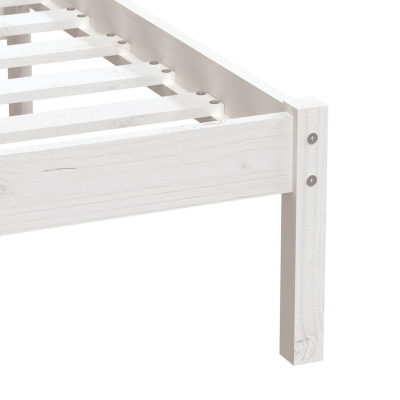 Casa si Gradina - Mobilier - Paturi si accesorii - Paturi - Cadru de pat single, alb, 90x190 cm, lemn masiv - Infinity.ro