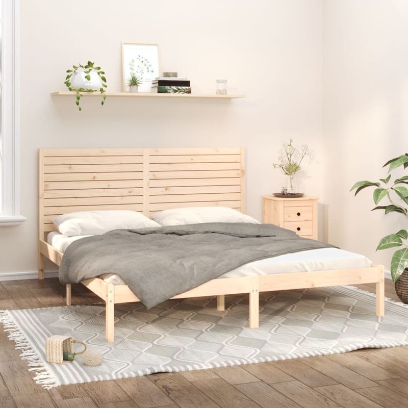 Casa si Gradina - Mobilier - Paturi si accesorii - Paturi - Cadru de pat Super King, 180x200 cm, lemn masiv - Infinity.ro