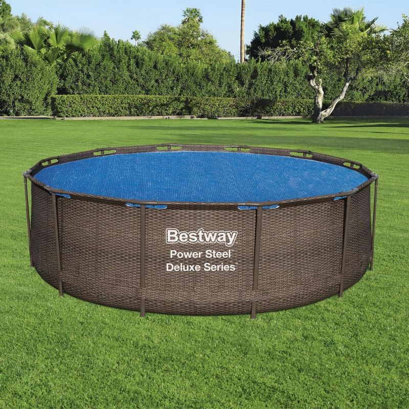 Casa si Gradina - Constructii - Scari si accesorii interioare - Alte accesorii pentru piscine - Bestway Prelata solara de piscina Flowclear, 356 cm - Infinity.ro