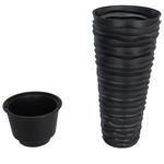Casa si Gradina - Gradinarit si plante - Plante si ghivece - Ghivece si suporturi - Jardiniera cu interior detasabil, antracit 18 / 45 L PP canelat - Infinity.ro