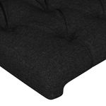 Casa si Gradina - Mobilier - Paturi si accesorii - Paturi - Cadru de pat cu tablie, negru, 100x200 cm, textil - Infinity.ro