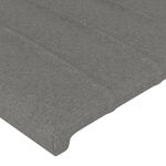 Casa si Gradina - Mobilier - Paturi si accesorii - Paturi - Cadru de pat cu tablie, gri inchis, 100x200 cm, textil - Infinity.ro