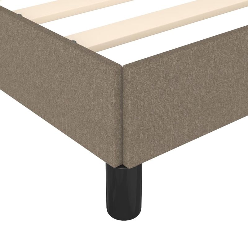 Casa si Gradina - Mobilier - Paturi si accesorii - Paturi - Cadru de pat, gri taupe, 100 x 200 cm, material textil - Infinity.ro