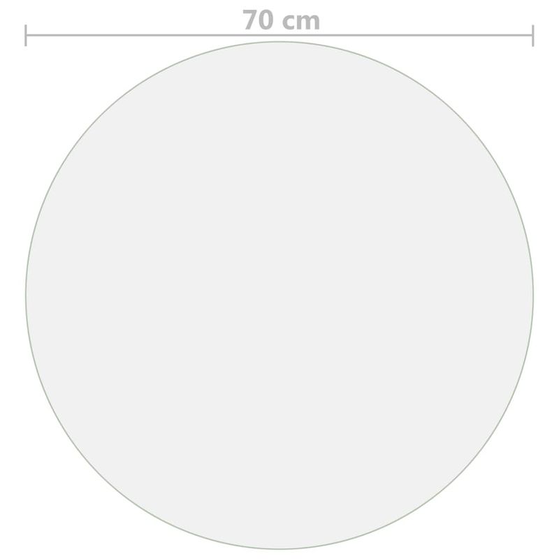 Casa si Gradina - Mobilier - Feronerie si accesorii mobila - Folie de protectie masa, mat, Ø 70 cm, PVC, 2 mm - Infinity.ro