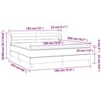 Casa si Gradina - Mobilier - Paturi si accesorii - Paturi - Pat box spring cu saltea, negru, 180x200 cm, catifea - Infinity.ro