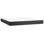Casa si Gradina - Mobilier - Paturi si accesorii - Paturi - Pat box spring cu saltea, negru, 180x200 cm, piele ecologica - Infinity.ro