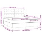Casa si Gradina - Mobilier - Paturi si accesorii - Paturi - Pat box spring cu saltea, negru, 180x200 cm, piele ecologica - Infinity.ro