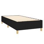 Casa si Gradina - Mobilier - Paturi si accesorii - Paturi - Pat cu arcuri, saltea si LED, negru, 90x200 cm, textil - Infinity.ro