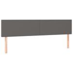 Casa si Gradina - Mobilier - Paturi si accesorii - Paturi - Pat box spring cu saltea, gri, 180x200 cm, piele ecologica - Infinity.ro