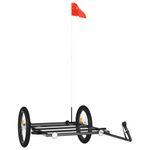 Sport si Outdoor - Ciclism - Accesorii pentru biciclete - Remorci biciclete - Remorca de marfa, negru, 135x68x37 cm, fier - Infinity.ro