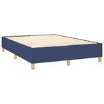 Casa si Gradina - Mobilier - Paturi si accesorii - Paturi - Pat continental cu saltea, albastru, 140x200cm, material textil - Infinity.ro