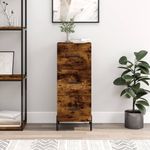 Casa si Gradina - Mobilier - Comode si corpuri - Comode - Servanta, stejar fumuriu, 34,5x34x90 cm, lemn compozit - Infinity.ro