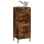 Casa si Gradina - Mobilier - Comode si corpuri - Comode - Servanta, stejar fumuriu, 34,5x34x90 cm, lemn compozit - Infinity.ro