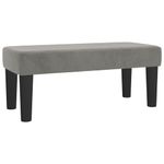 Casa si Gradina - Mobilier - Paturi si accesorii - Paturi - Pat continental cu saltea, gri deschis, 80x200 cm, catifea - Infinity.ro