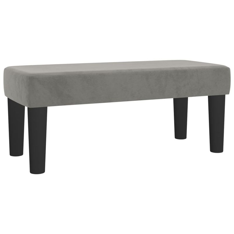 Casa si Gradina - Mobilier - Paturi si accesorii - Paturi - Pat continental cu saltea, gri deschis, 80x200 cm, catifea - Infinity.ro