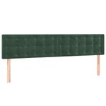 Casa si Gradina - Mobilier - Paturi si accesorii - Paturi - Pat cu arcuri, saltea si LED, verde inchis, 160x200 cm, catifea - Infinity.ro