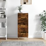 Casa si Gradina - Mobilier - Comode si corpuri - Comode - Servanta, stejar fumuriu, 34,5x34x90 cm, lemn compozit - Infinity.ro