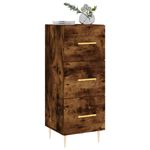Casa si Gradina - Mobilier - Comode si corpuri - Comode - Servanta, stejar fumuriu, 34,5x34x90 cm, lemn compozit - Infinity.ro