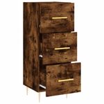 Casa si Gradina - Mobilier - Comode si corpuri - Comode - Servanta, stejar fumuriu, 34,5x34x90 cm, lemn compozit - Infinity.ro
