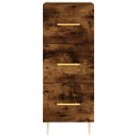 Casa si Gradina - Mobilier - Comode si corpuri - Comode - Servanta, stejar fumuriu, 34,5x34x90 cm, lemn compozit - Infinity.ro