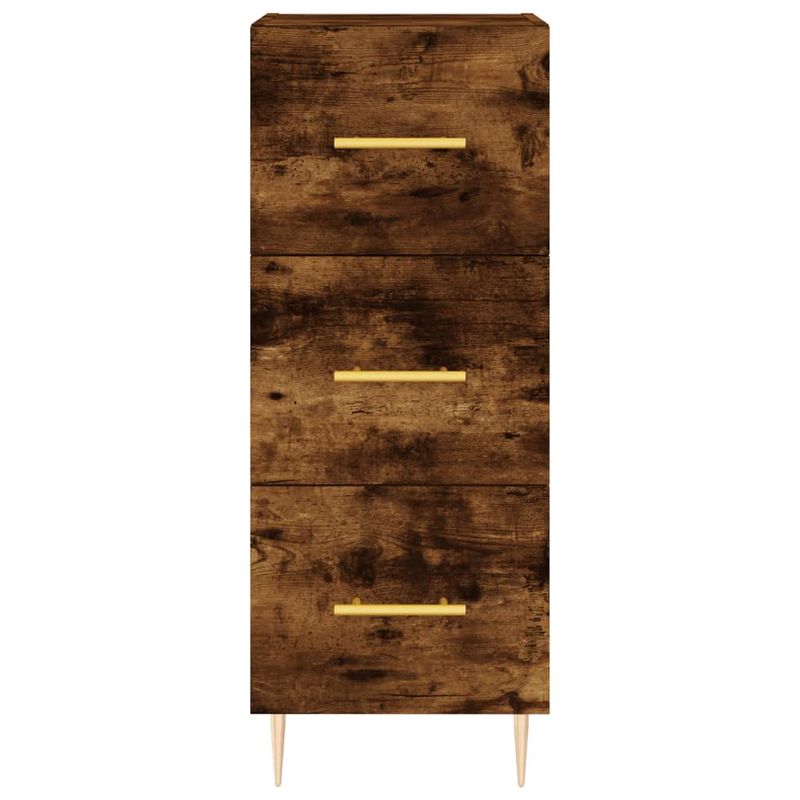 Casa si Gradina - Mobilier - Comode si corpuri - Comode - Servanta, stejar fumuriu, 34,5x34x90 cm, lemn compozit - Infinity.ro