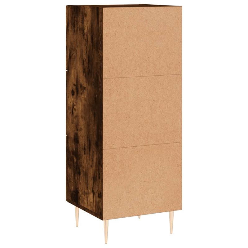 Casa si Gradina - Mobilier - Comode si corpuri - Comode - Servanta, stejar fumuriu, 34,5x34x90 cm, lemn compozit - Infinity.ro