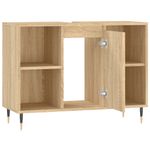 Casa si Gradina - Mobilier - Mobilier baie - Comode baie - Comoda pentru baie, stejar sonoma, 80x33x60 cm, lemn compozit - Infinity.ro