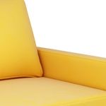Casa si Gradina - Mobilier - Canapele si coltare - Canapele - Canapea cu 2 locuri, galben, 120 cm, catifea - Infinity.ro