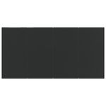Casa si Gradina - Gradina si terasa - Mobilier exterior - Seturi mobila gradina - Set mobilier de gradina, 5 piese, negru, poliratan si otel - Infinity.ro