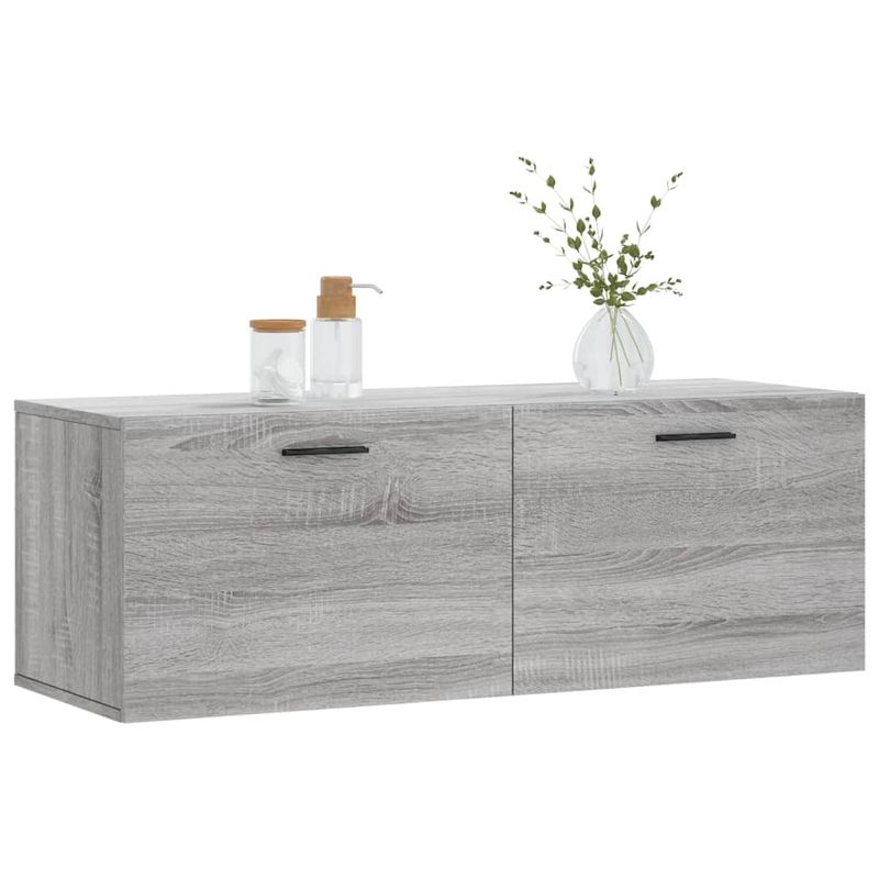 Casa si Gradina - Mobilier - Dulapuri si sifoniere - Dulapuri - Dulap de perete, gri sonoma, 100x36,5x35 cm, lemn prelucrat - Infinity.ro