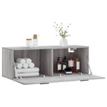 Casa si Gradina - Mobilier - Dulapuri si sifoniere - Dulapuri - Dulap de perete, gri sonoma, 100x36,5x35 cm, lemn prelucrat - Infinity.ro