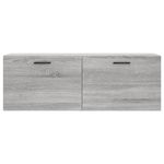 Casa si Gradina - Mobilier - Dulapuri si sifoniere - Dulapuri - Dulap de perete, gri sonoma, 100x36,5x35 cm, lemn prelucrat - Infinity.ro