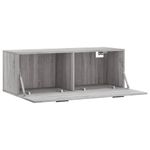 Casa si Gradina - Mobilier - Dulapuri si sifoniere - Dulapuri - Dulap de perete, gri sonoma, 100x36,5x35 cm, lemn prelucrat - Infinity.ro