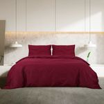 Casa si Gradina - Textile si covoare - Lenjerii de pat - Seturi de lenjerie - Set cu husa de pilota, rosu bordo, 240x220 cm, microfibra - Infinity.ro