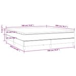 Casa si Gradina - Mobilier - Paturi si accesorii - Paturi - Pat box spring cu saltea, gri, 180x200 cm, piele ecologica - Infinity.ro