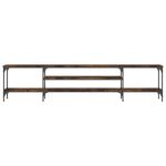 Casa si Gradina - Mobilier - Comode si corpuri - Comode - Comoda TV, stejar afumat, 201x35x45 cm, lemn prelucrat & fier - Infinity.ro