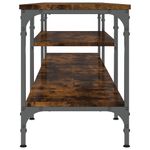 Casa si Gradina - Mobilier - Comode si corpuri - Comode - Comoda TV, stejar afumat, 201x35x45 cm, lemn prelucrat & fier - Infinity.ro