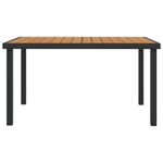 Casa si Gradina - Gradina si terasa - Mobilier exterior - Mese gradina - Masa de gradina, maro, 140x90x74 cm, aluminiu si WPC - Infinity.ro