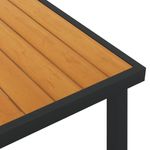 Casa si Gradina - Gradina si terasa - Mobilier exterior - Mese gradina - Masa de gradina, maro, 140x90x74 cm, aluminiu si WPC - Infinity.ro
