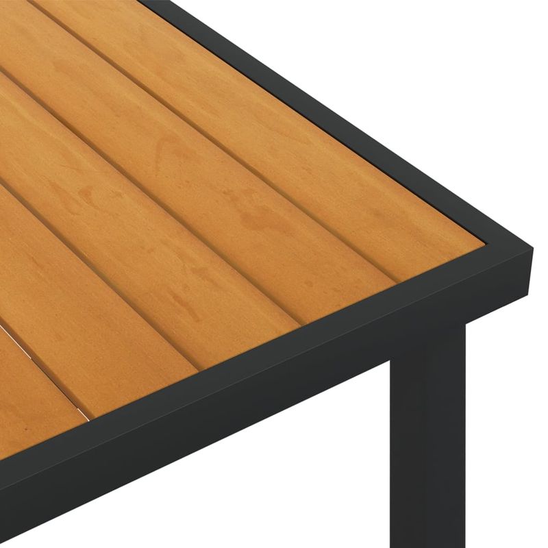 Casa si Gradina - Gradina si terasa - Mobilier exterior - Mese gradina - Masa de gradina, maro, 140x90x74 cm, aluminiu si WPC - Infinity.ro