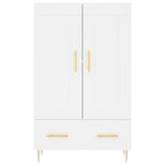 Casa si Gradina - Mobilier - Comode si corpuri - Corpuri bucatarie - Dulap inalt, alb, 69,5x31x115 cm, lemn prelucrat - Infinity.ro