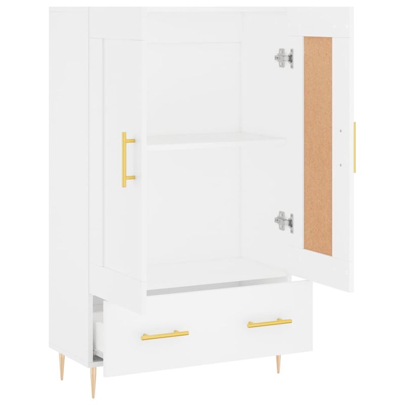 Casa si Gradina - Mobilier - Comode si corpuri - Corpuri bucatarie - Dulap inalt, alb, 69,5x31x115 cm, lemn prelucrat - Infinity.ro