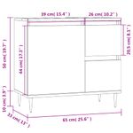 Casa si Gradina - Mobilier - Mobilier baie - Corpuri baie - Dulap de baie, gri beton, 65x33x60 cm, lemn prelucrat - Infinity.ro