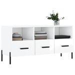 Casa si Gradina - Mobilier - Comode si corpuri - Comode - Comoda TV, alb extralucios, 102x36x50 cm, lemn prelucrat - Infinity.ro