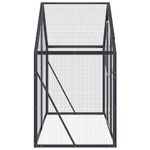 Petshop - Accesorii petshop - Culcusuri si custi - Tarcuri si colivii - Voliera de pasari, antracit, 179x100x185 cm, aluminiu - Infinity.ro