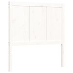 Casa si Gradina - Mobilier - Paturi si accesorii - Paturi - Cadru de pat cu tablie, alb, 100x200 cm, lemn masiv - Infinity.ro