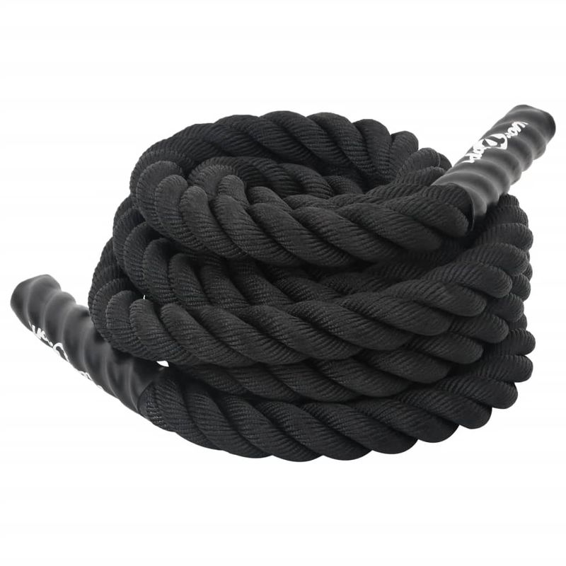 Sport si Outdoor - Fitness - Aparate fitness - Accesorii aparate fitness - Franghie de lucru, negru, 6 m, 4,5 kg, poliester - Infinity.ro