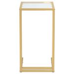 Casa si Gradina - Mobilier - Mese si birouri - Mese living - Masa laterala de calculator, 50x35x65 cm, sticla transparenta - Infinity.ro